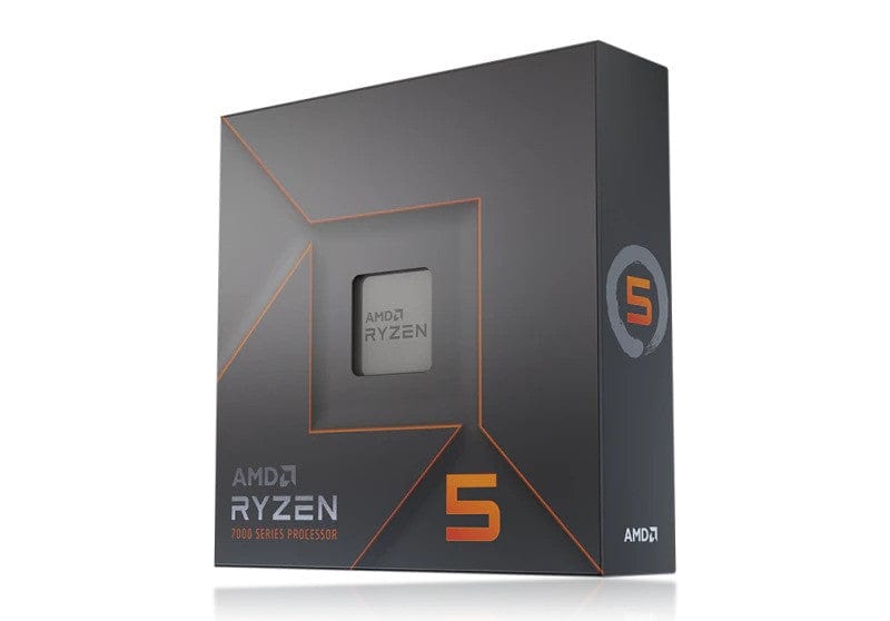 AMD Ryzen 5 7600x 5nm SKT AM5 CPU; 6 Core/12 Thread Base Clock 4.7GHz; Max Boost Clock 5.3GHz 38 MB ;Radeon Graphics; No Fan