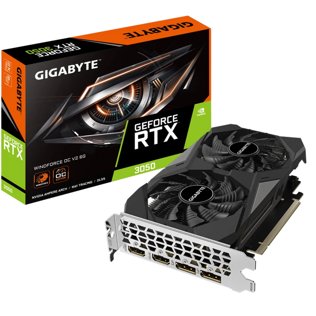 Gigabyte NVIDIA RTX 3050 Windforce 2 OC 6GB GDDR6