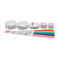 Zebra Wristband; Polypropylene; 1x11in (25.4x279.4mm); Direct thermal; Z-Band Direct; Adhesive closure; 3in (76.2mm) core; 450/r