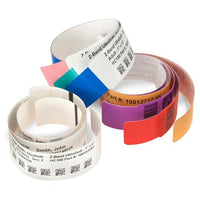 Zebra Wristband; Polypropylene; 1x11in (25.4x279.4mm); Direct thermal; Z-Band Direct; Adhesive closure; 3in (76.2mm) core; 450/r