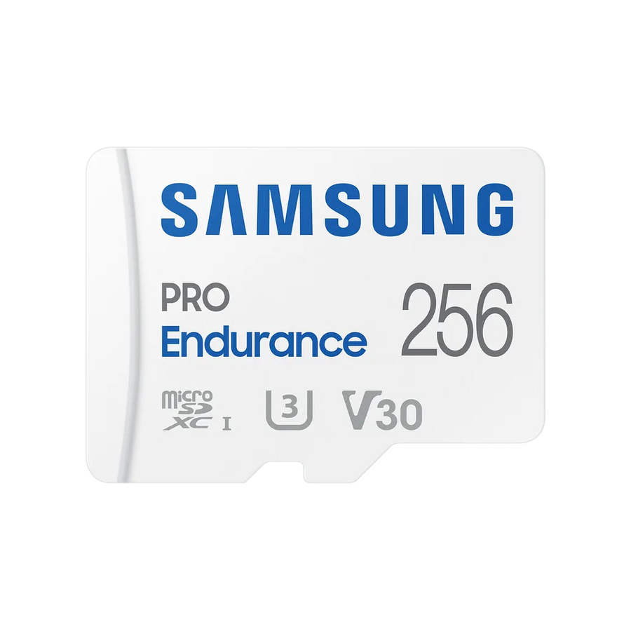 Samsung PRO Endurance 256GB microSDXC UHS-I V30 U3 100MB/s Read 140K Hours 5-Year Warranty