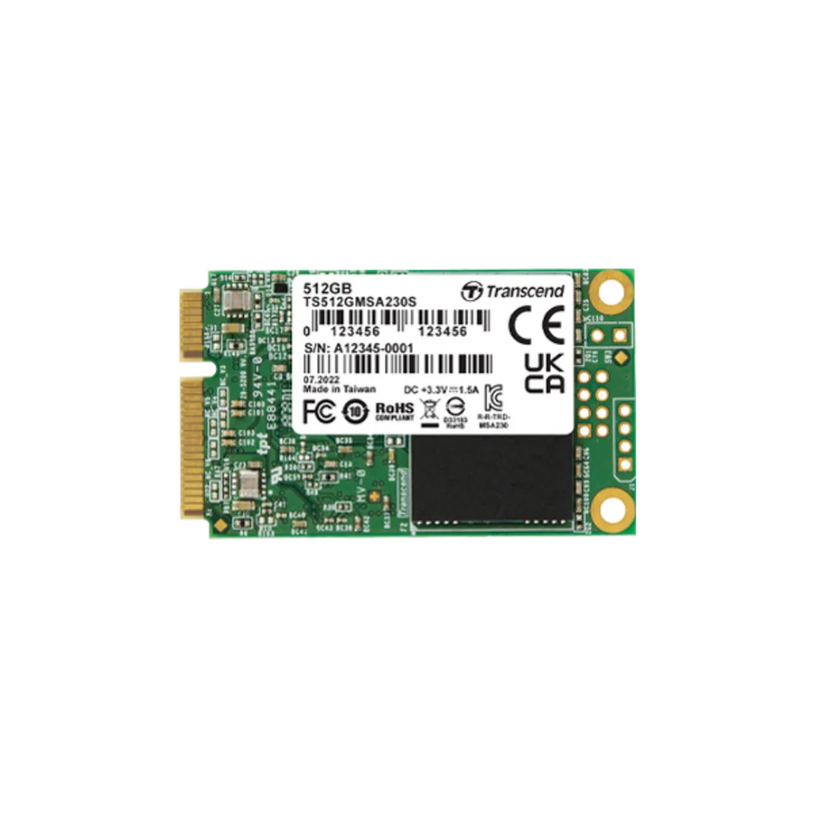 Transcend 230S 512GB mSATA SATA III SSD 3D NAND 560/500 MB/s