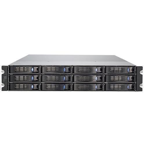 Chenbro 2U 12-Bay Storage Chassis 12Gbps Mini-SAS Backplane 2x 800W PSU