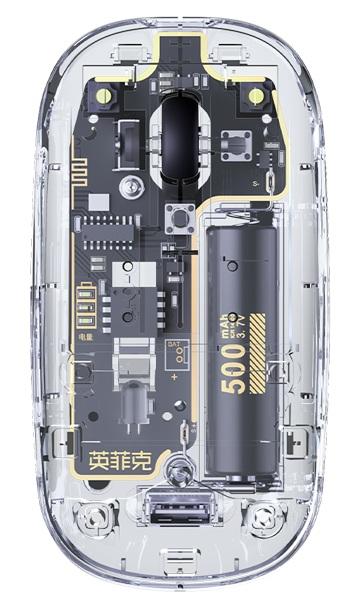 Inphic Crystal Transparent 2.4G Mouse