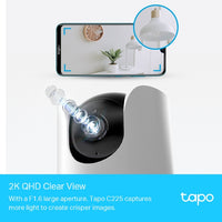 TP-Link TAPO C225 Pan/Tilt AI Home Security Wi-Fi Camera - Image 3
