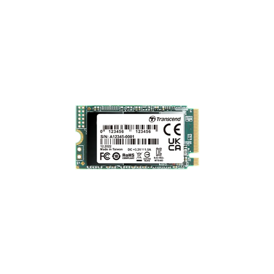 Transcend 400S 512GB M.2 2242 NVMe PCIe SSD 2000MB/s Read