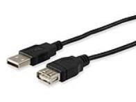 EQUIP CABLE, USB2.0 EXTENSION 1.8M BLK