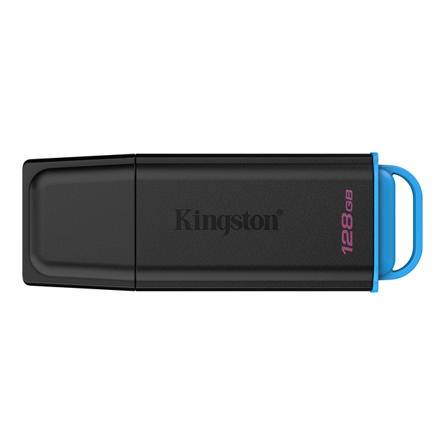 Kingston 128GB Portable USB 3.2 Gen 1 DataTraveler Exodia Black/Blue