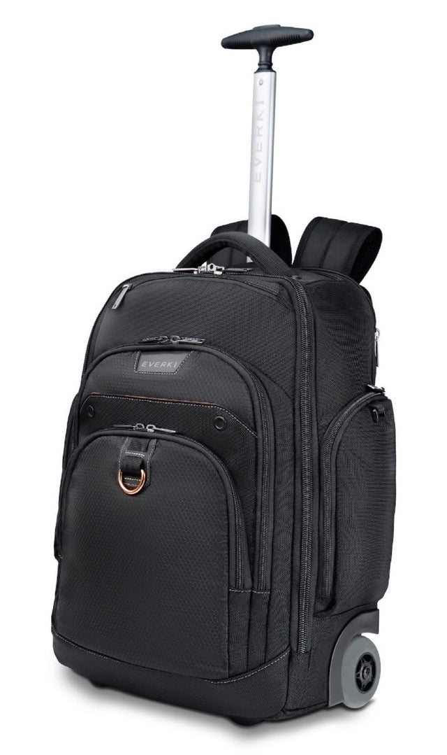 EVERKI ATLAS 2 TROLLEY BACKPACK | Fits up to 17.3 inch laptops | Grey Wheels | ECO-friendly | RFID-safe pocket | Spacious