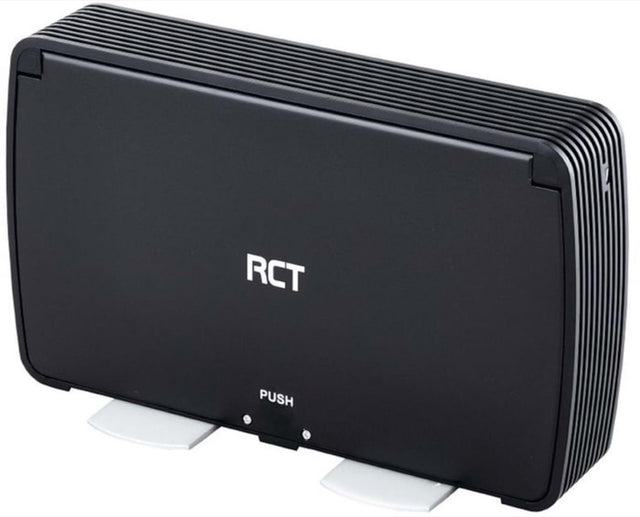 RCT 3.5 SATA external HDD enclosure with USB 3.0 (SuperSpeed up to 5Gbps); supports up to 12TB