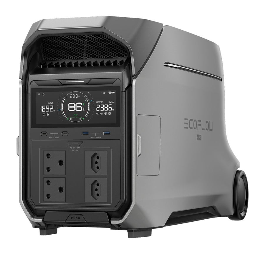ECOFLOW DELTA PRO 3 Portable Power Station - 4000W Output; 4000 Wh Battery; 1600W HV +1000W LV Solar charger  -SA socket