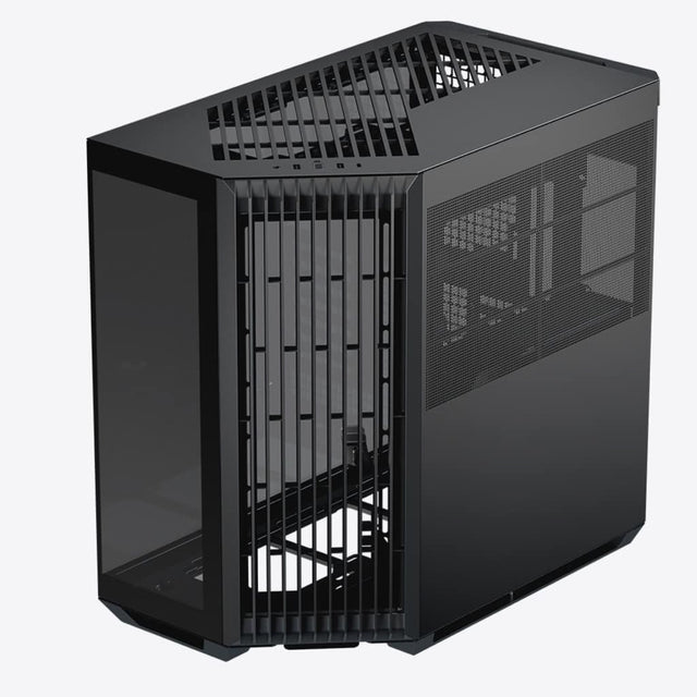 Aerocool APNX V1 premium Black mid-tower ATX case - Supports up to 10 fans -  6x2.5'' or 2x 3.5'' - 360mm radiator