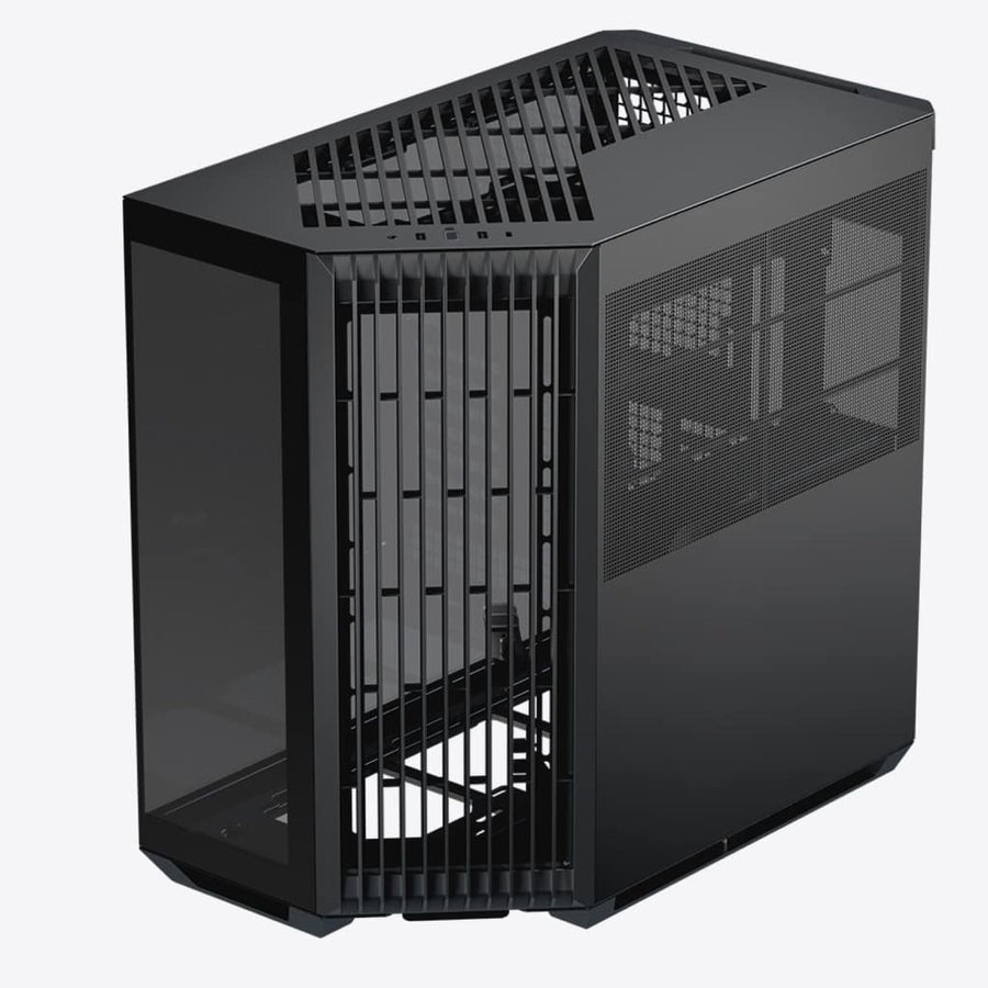 Aerocool APNX V1 premium Black mid-tower ATX case - Supports up to 10 fans -  6x2.5'' or 2x 3.5'' - 360mm radiator