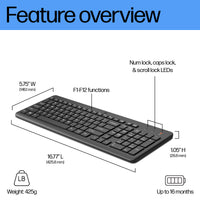 HP 225 Wireless Keyboard - Image 3