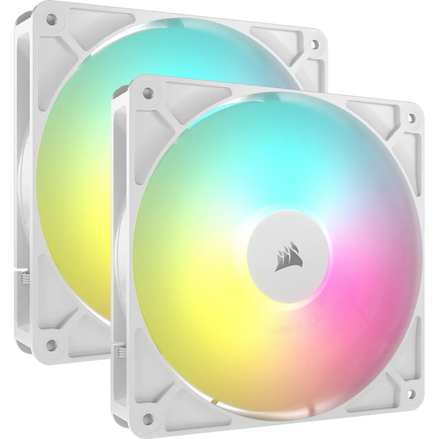 Corsair RS140 ARGB 140mm PWM Case Fan White Dual Pack
