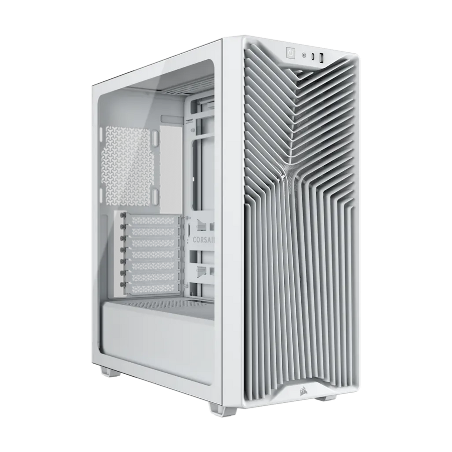 Corsair 3200D RS Mid-Tower PC Case White 3x RS120 Fans 375mm GPU Clearance 360mm Radiator