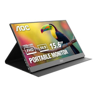 AOC 16T20 15.6-inch Full HD IPS Portable Monitor USB-C Mini-HDMI Smart Cover - Image 2