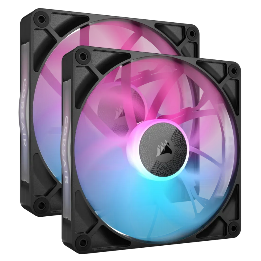 Corsair iCUE LINK RX140 RGB 140mm Fan Dual Pack Black 1700RPM