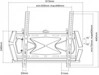 Equip Brack, TV 32"-55" Tilt Wall MT