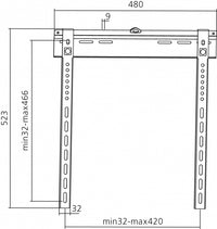 Equip Brack, TV 32"-55" Fixed Wall MT