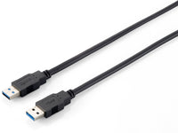 Equip Cable, USB3.0 Male to Male 1M Blk
