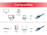 Equip Cable, NET/W CAT6E Patch.5M Blue