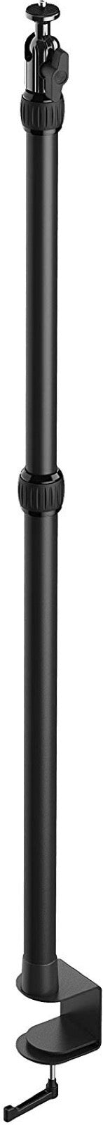 Elgato Multi Mount - Extendable up to 125cm; 3-section steel monopod; Center ball head; Padded desk clamp; Rubber twist locks.