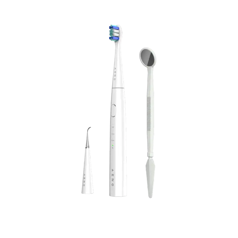 AENO Sonic Electric toothbrush, DB8: White, 3modes, 3 brush heads + 1 cleaning tool, 1 mirror,  30000rpm, 100