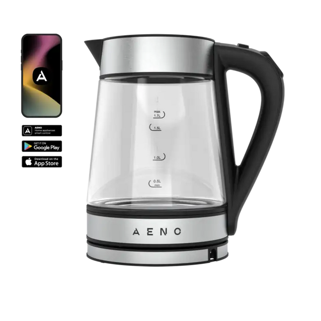 AENO Electric Kettle, Tongtai smart wifi, glass kettle, 220-240V~, 50/60Hz, 1850-2200W,  Strix, NW:1.15Kg