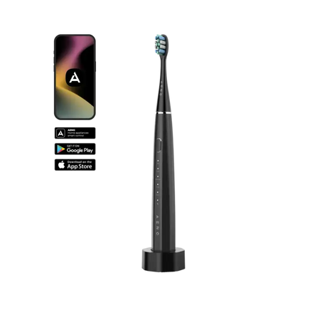 AENO SMART Sonic Electric toothbrush, DB2S: Black, 4modes +8 smart, wireless charging, 46000rpm
