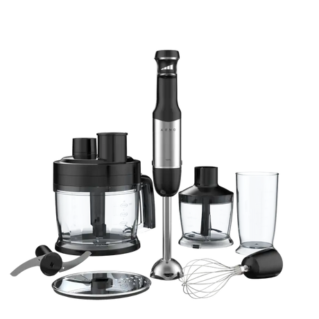 AENO Hand Blender HB3: 1000W, Smooth speed control, 0.5L Chopper, 2L Food processor, Whisk, 0