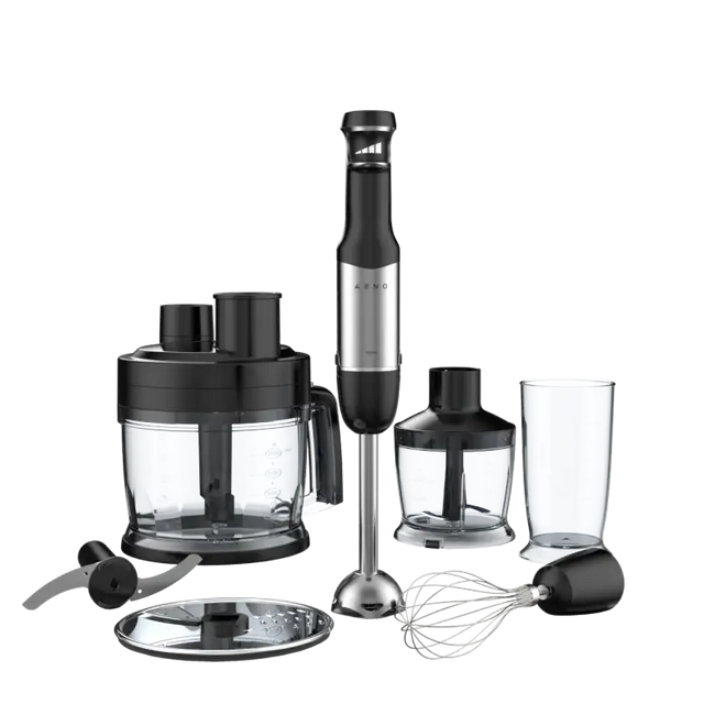 AENO Hand Blender HB3: 1000W, Smooth speed control, 0.5L Chopper, 2L Food processor,  Whisk, 0,6L Measuring