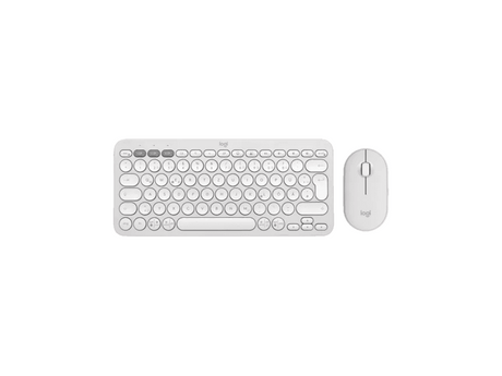 LOGI Pebble 2 Wireless keyboard & mouse Combo - Tonal White