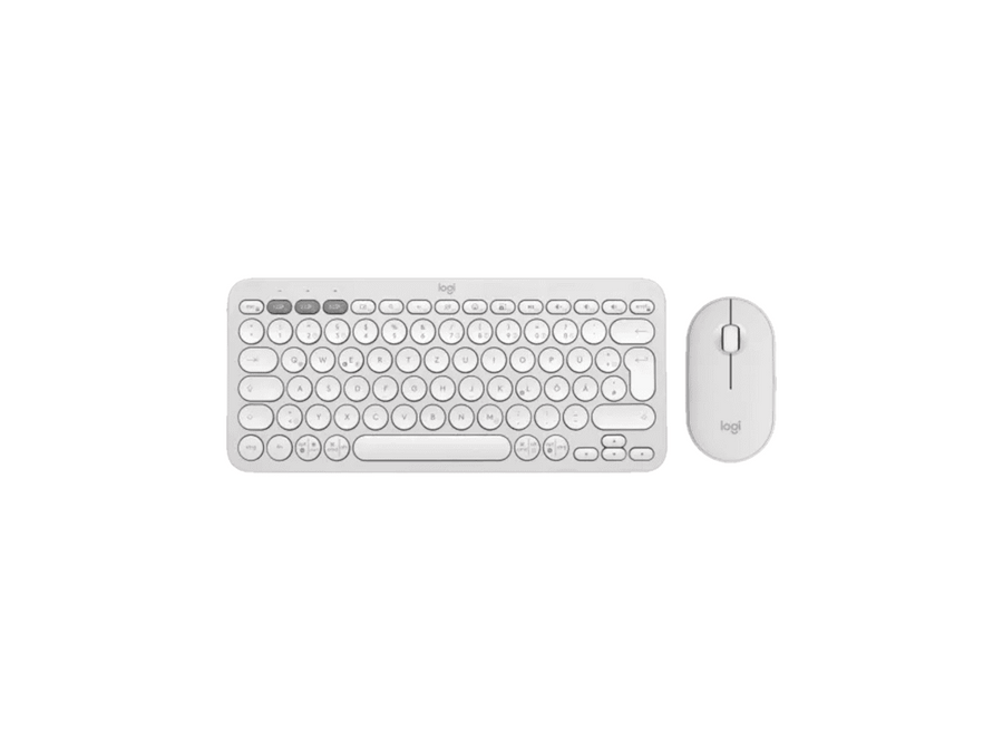 LOGI Pebble 2 Wireless keyboard & mouse Combo - Tonal White