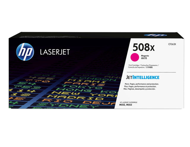 HP 508X High Yield Magenta Original LaserJet Toner Cartridge 9 500 pgs