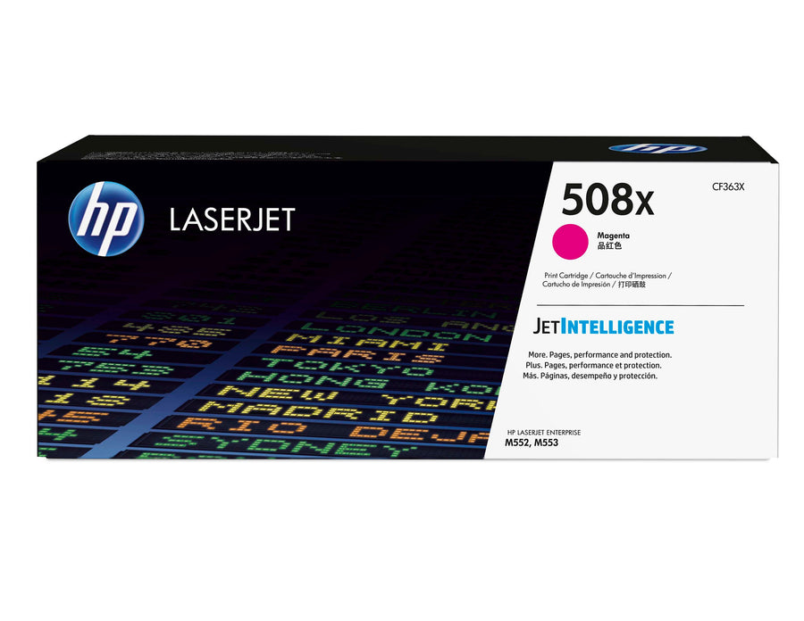 HP 508X High Yield Magenta Original LaserJet Toner Cartridge 9 500 pgs