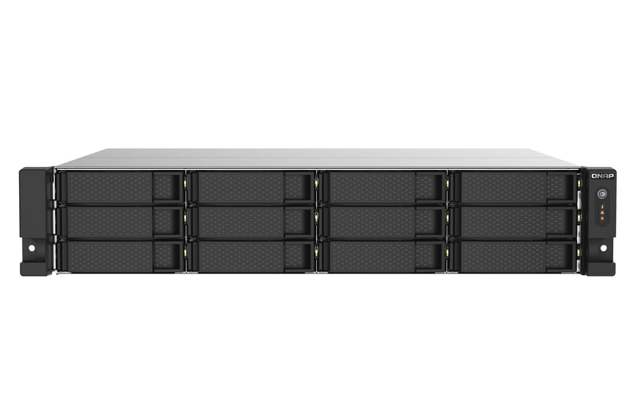 QNAP 12-Bay 12-bay rackmount NAS, AMD Ryzen V1000 series V1500B 4C/8T 2.2GHz