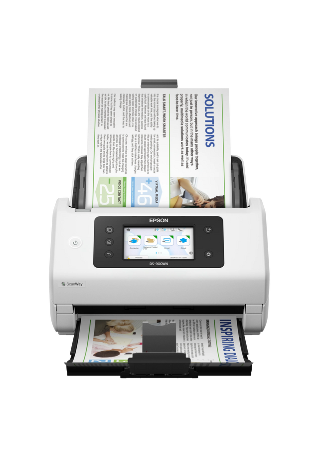 Epson 70ppm A4 SheetFeed USB3 Wi-Fi LAN 11000 Pages Daily Single Pass Dual Scanning (A3 with Stitching