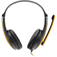 CANYON PC headset HSC-1 PC Mic Flat 2m Black Yellow - Image 2