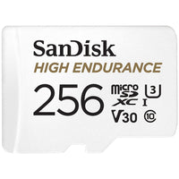 SanDisk High Endurance 256GB Class 10 MicroSDXC Card with Adapter