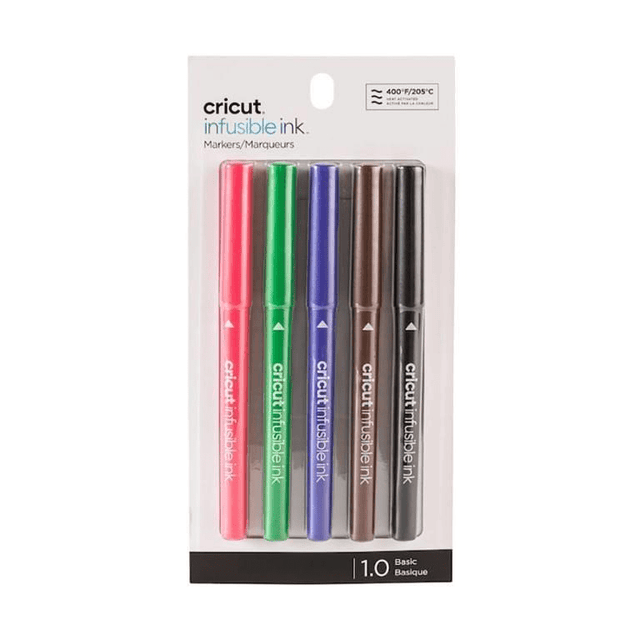 2006256 - Cricut Explore/Maker Infusible Ink Medium Point Pen Set 5-pack (Basics) 1.0mm