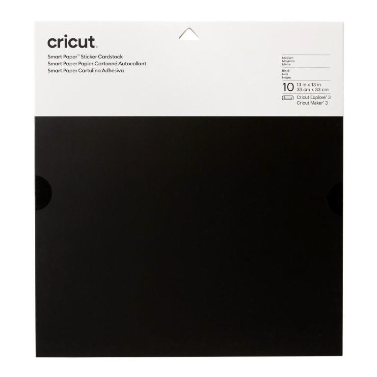 2008316 - Cricut Smart Sticker Cardstock 33x33cm 10 sheets (Black)