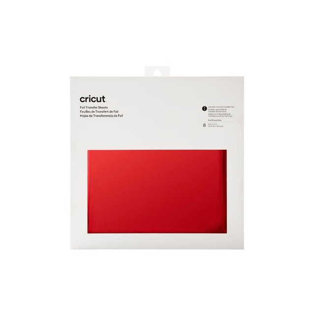2008721 - Cricut Transfer Foil Sheets 30x30cm 8 sheets (Red)