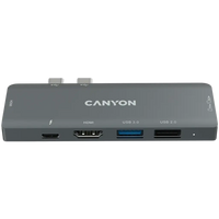 CANYON hub DS-5 7in1 Thunderbolt 3 Space Grey