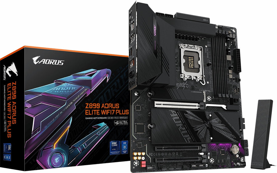 GIGABYTE Intel® Z890 Chipset for LGA 1851; 4x DDR5; 4x M2; USB4® USB Type-C®/DP/HDMI (Front); ATX-PLUS