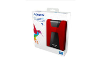 ADATA USB 3.2 - 1TB EXT External Hard Drive DURABLE RED