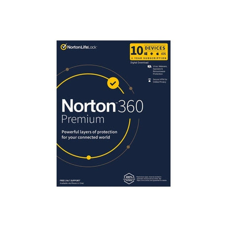 Norton 360 Premium for 10x PCs Mac Smartphones or Tablets