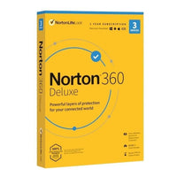 Norton 360 Deluxe 1-User 3 Device 1-Year Subscription Download | Promo Discounted License for Win/Mac