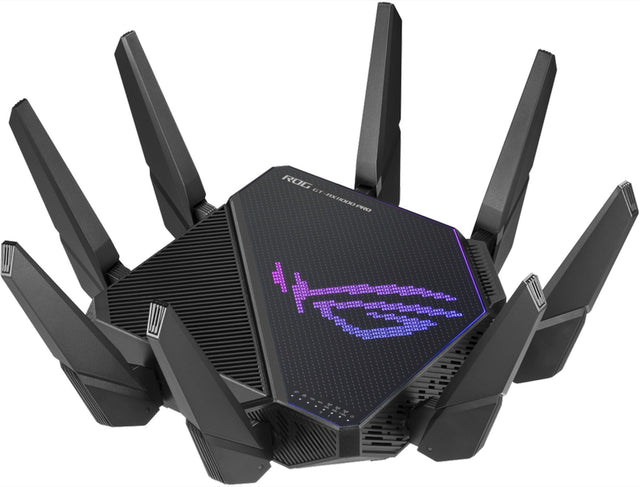 ASUS ROUTER/Gaming/2.4GHz 4x4 upto 1148Mbps/5GHz-2 4x4 upto 4808Mbps/2xWAN/4xLAN/2xUSB/AiMesh/AiProtection/VPN/90IG0720-MU2A00