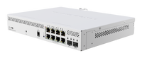 MikroTik Cloud Smart Switch 8 Port PoE 2 SFP+ desktop enclosure MT-RBCSS610-8P-2S+IN